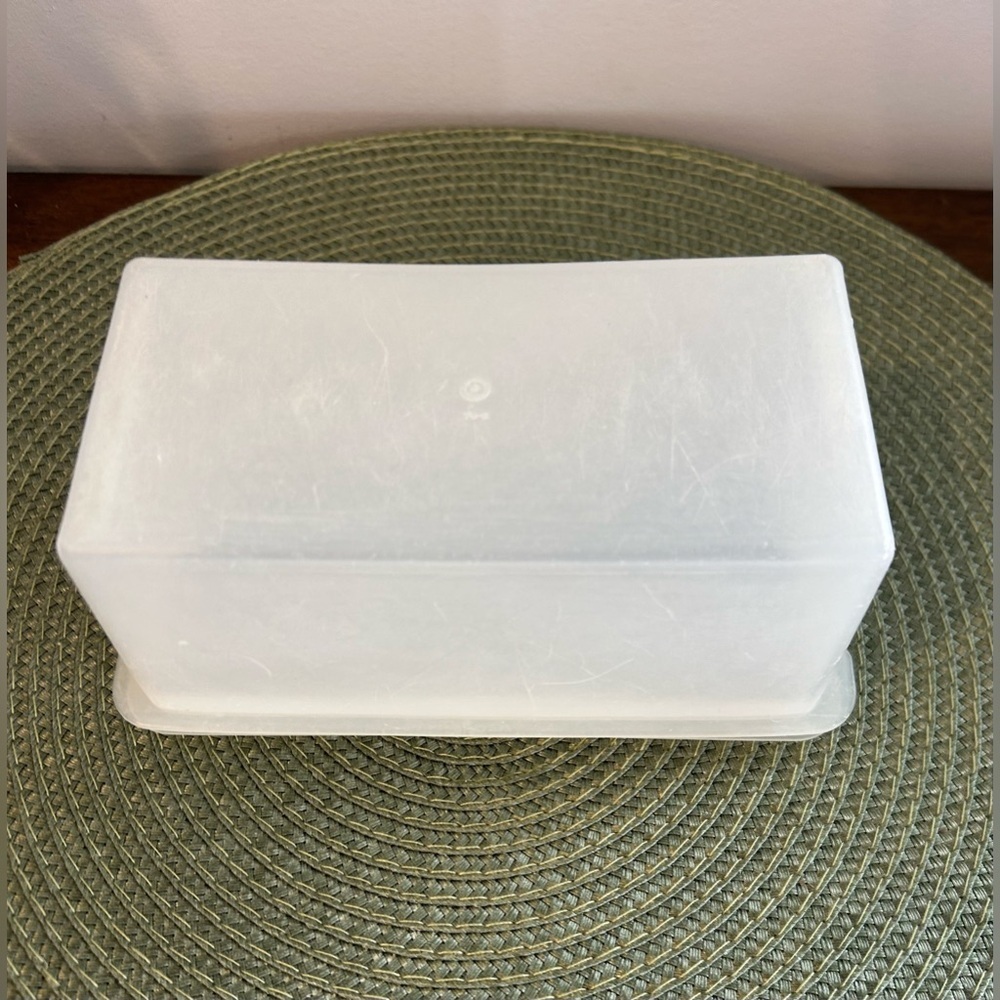 Vintage Marked 1954 Tupperware 1 # Butter Keeper with Lid Sheer 72-2 & 73-2 Read